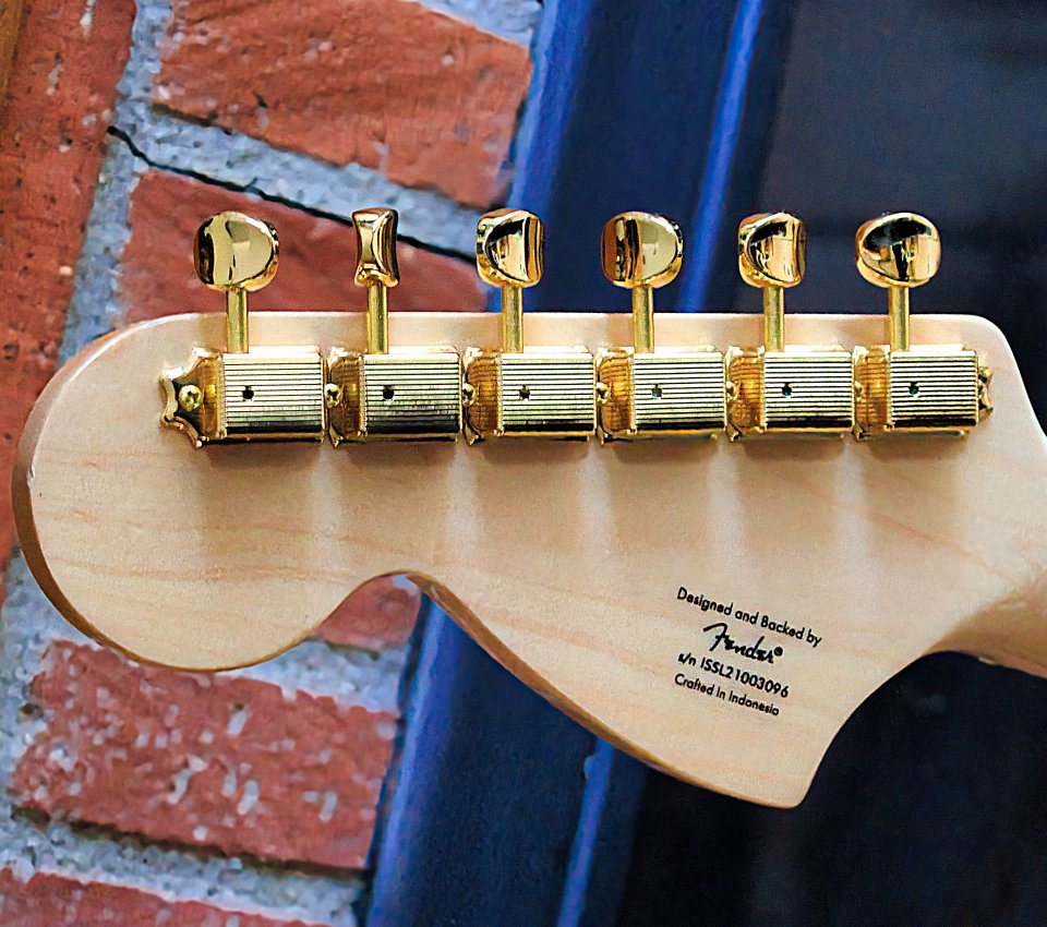 Guitarra eléctrica Squier de Fender 40º aniversario gold edition