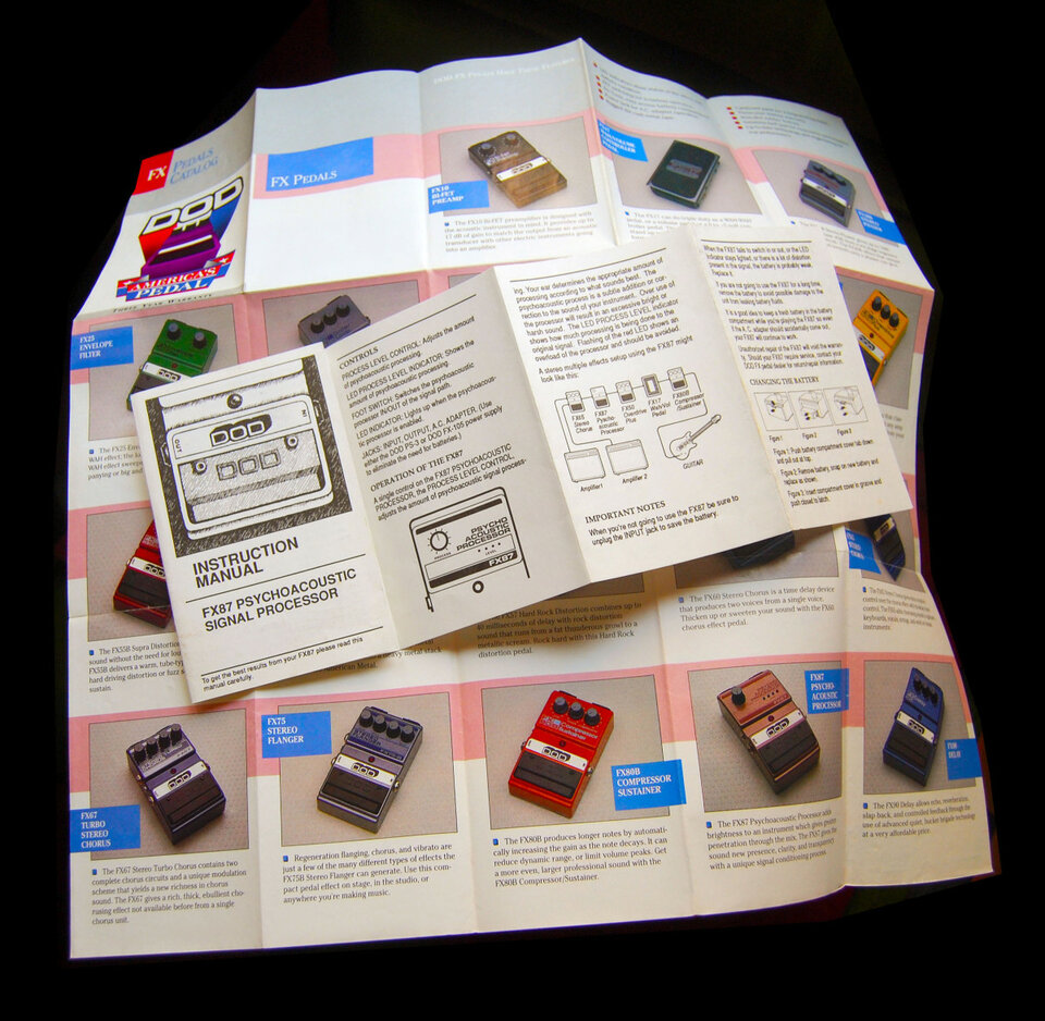 DOD FX87 Psycho Acoustic Processor - Made in USA 1988