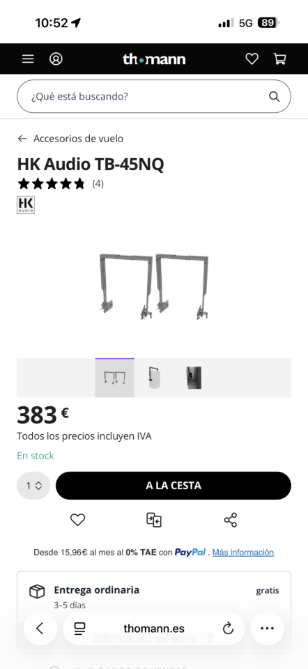 Vendo equipo hk linear 9 de segunda mano · Foto 4 de 6 · Las Palmas · 21000 €