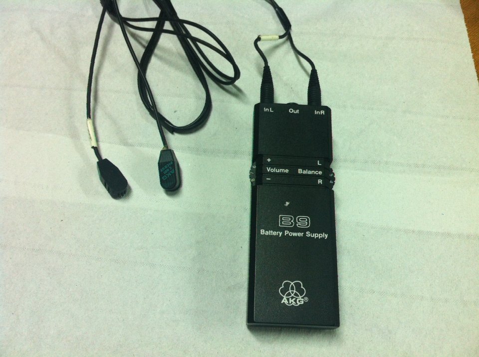 Microfonos AKG B9 Battery Power Supply C401+C402