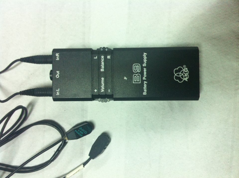 Microfonos AKG B9 Battery Power Supply C401+C402