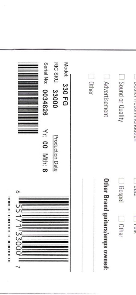 Rickenbacker 330 fireglo.IMPECABLE