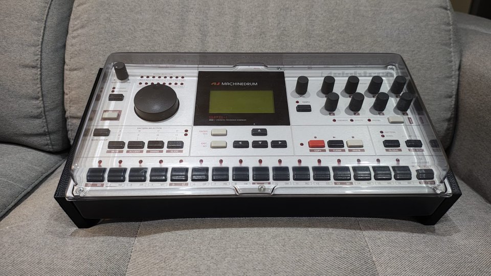Elektron Machinedrum SPS-1 mk II + extras (decksaver, funda, soporte...)