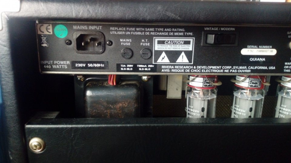 Cabezal Boutique Rivera Quiana 100W Made in U.S.A. de segunda mano · Foto 4 de 8 · A Coruña · 1650 €