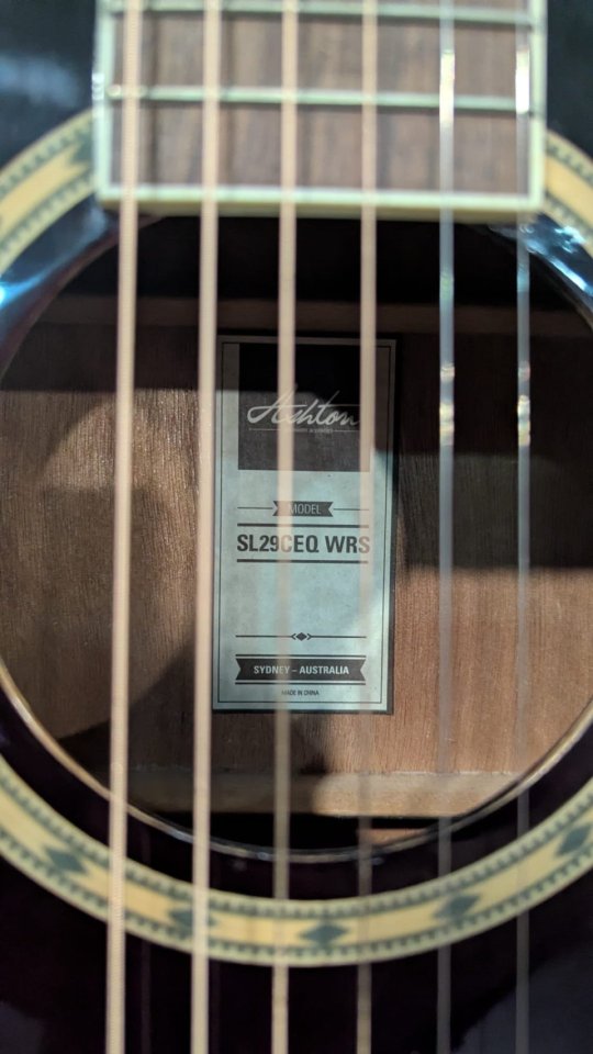 Guitarra Electroacústica Ashton SL29 CEQ WRS de segunda mano · Foto 3 de 5 · Madrid · 120 €