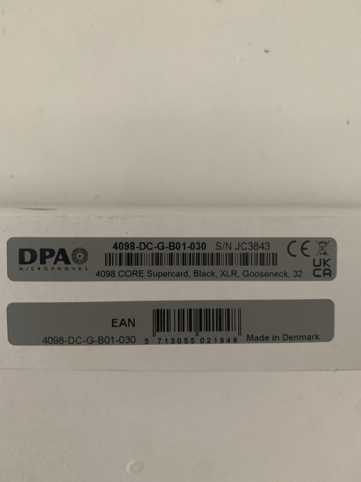 Microfono DPA 4098-DC-G-B01-030