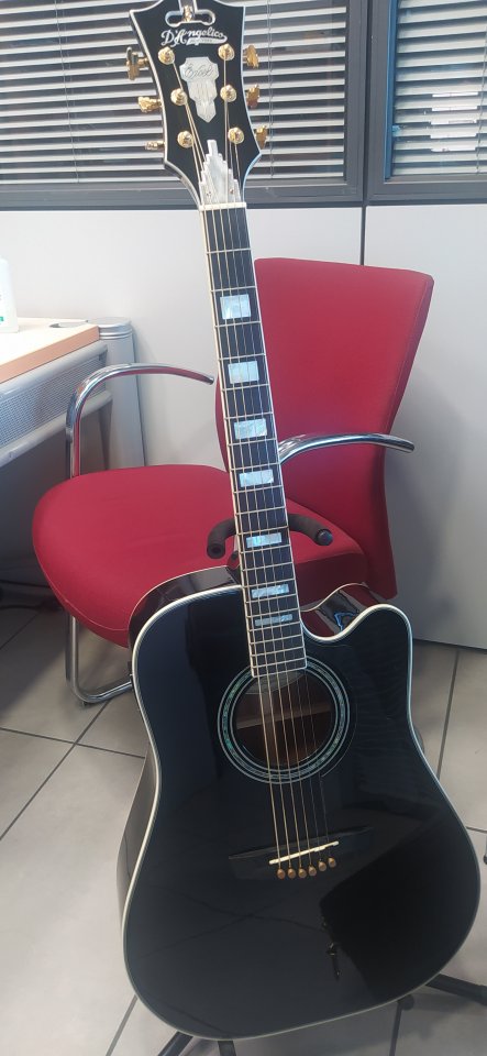 D´Angelico SD400 Excell Brooklyn Negra Acustica