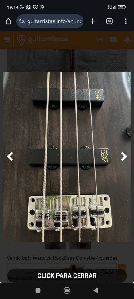 Bajo Warwick RockBass Corvette TV 4 *RESERVADO*