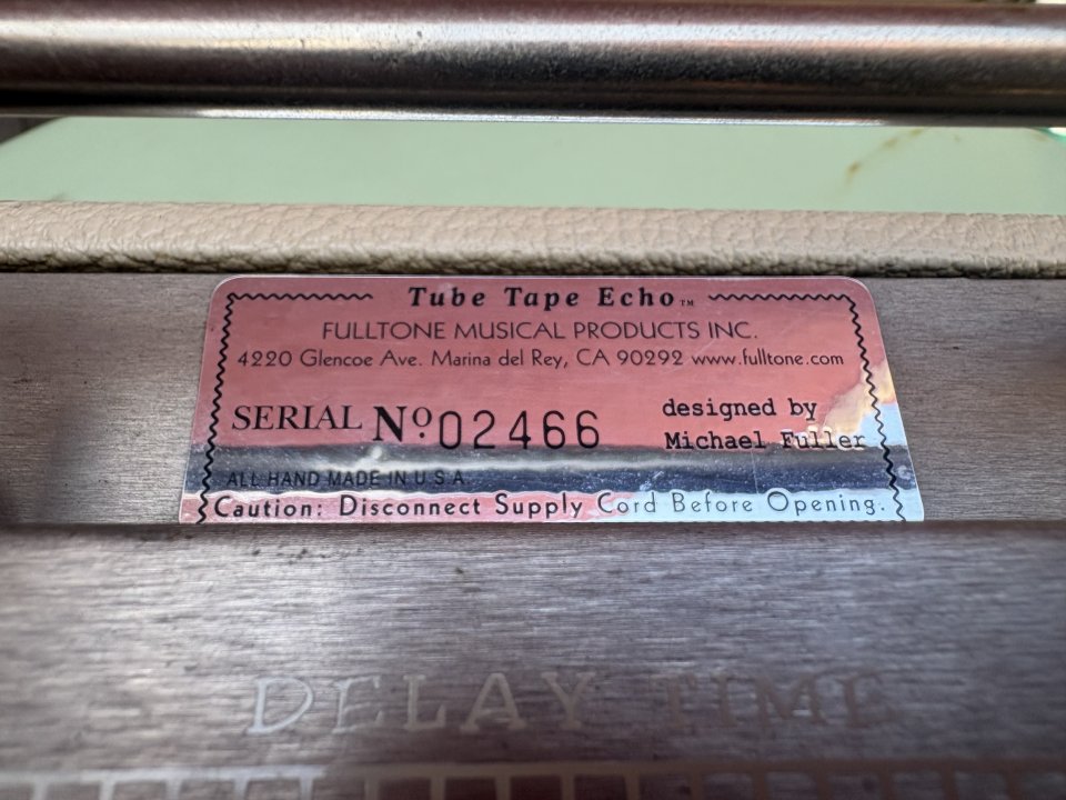 Fulltone tube tape echo de segunda mano · Foto 4 de 5 · Valencia · 1900 €