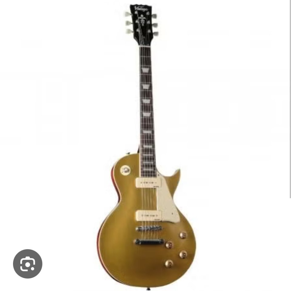 Guitarra eléctrica goldtop con p90 de segunda mano · Murcia