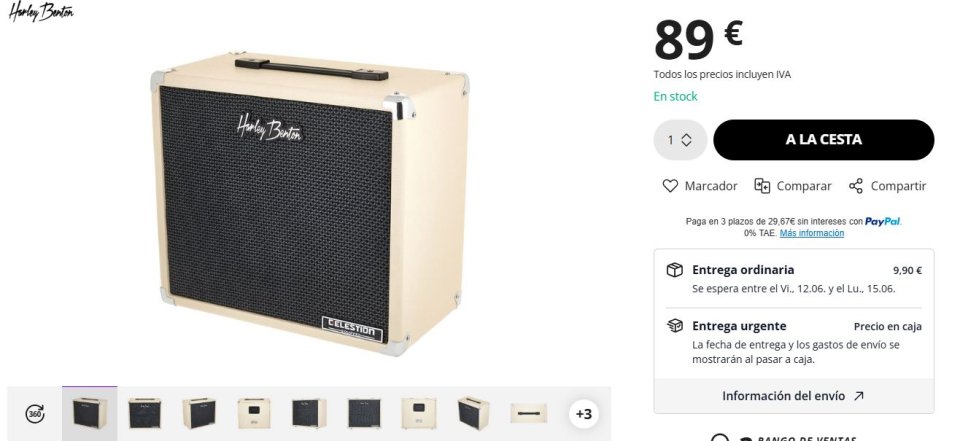 Harley Benton G110 Celestion de segunda mano · Foto 3 de 3 · Madrid · 45 €