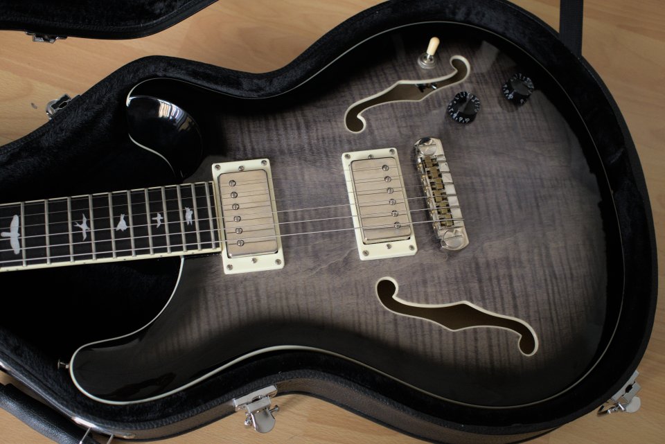 PRS SE Hollowbody Charcoal Burst