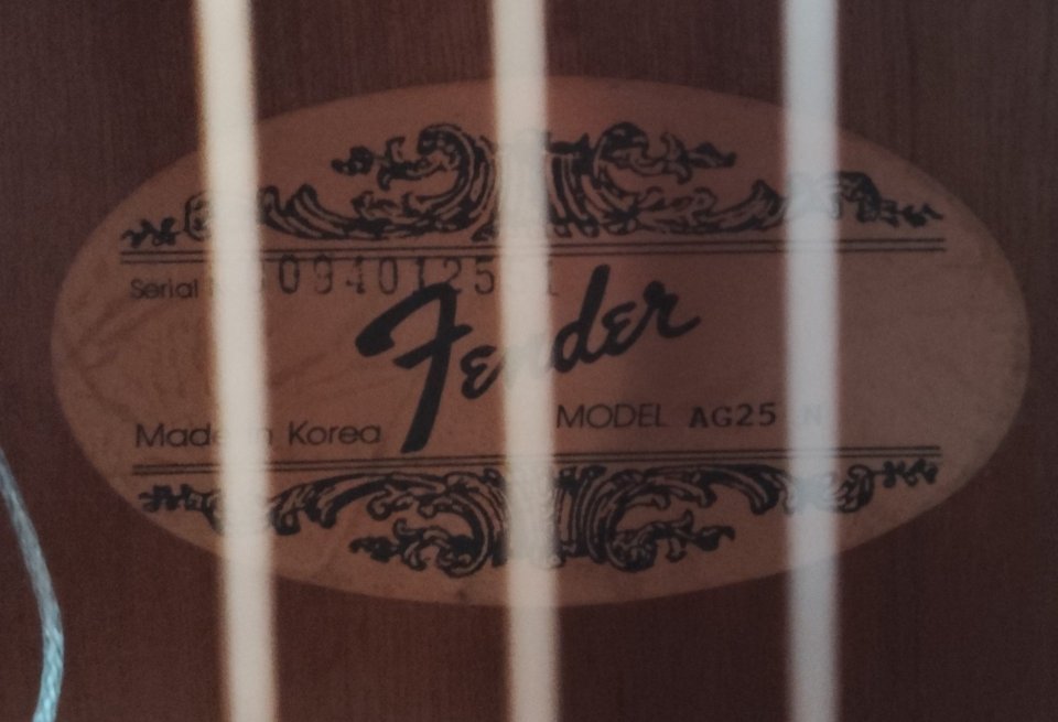 Fender acústica AG25 1994