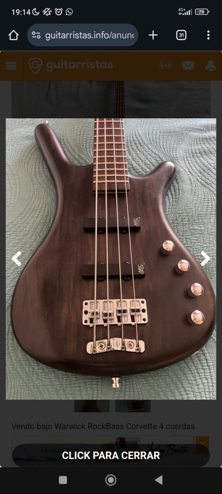 Bajo Warwick RockBass Corvette TV 4 *RESERVADO*