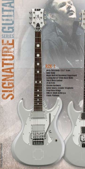 ESP RZK - 1 SIGNATURE Platinum Silver