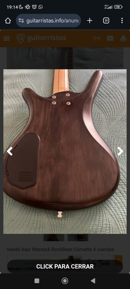 Bajo Warwick RockBass Corvette TV 4 *RESERVADO*