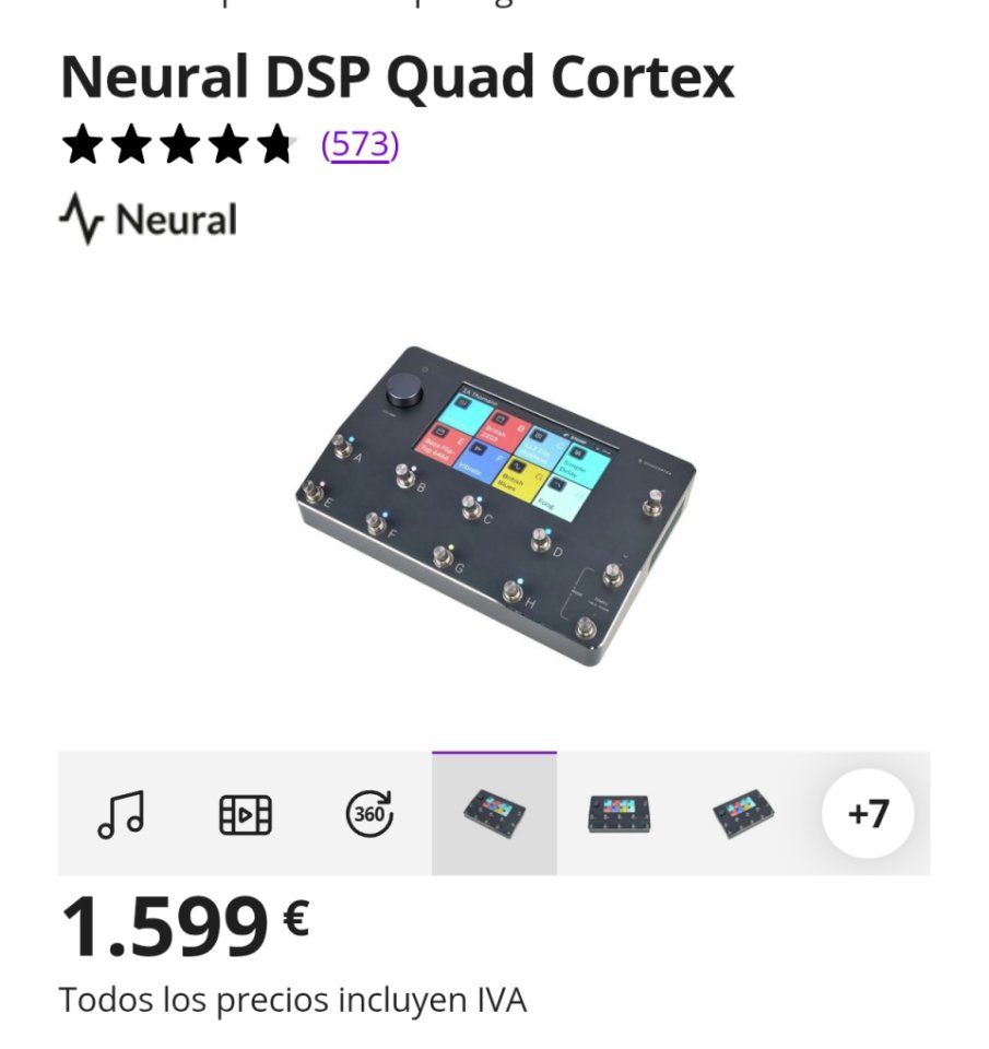 Neural DSP Quad Cortex de segunda mano · Foto 1 de 10 · Córdoba · 1400 €