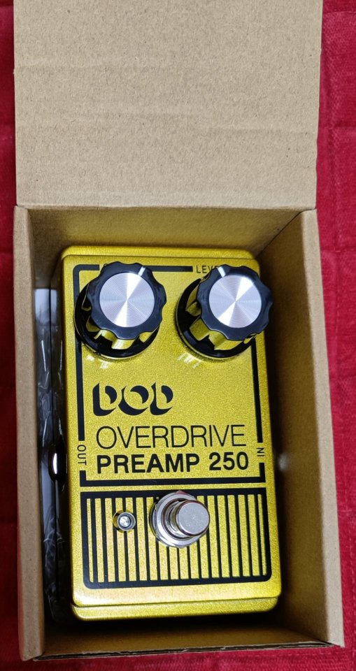 Pedal DOD overdrive preamp 250 dorado de segunda mano · Foto 1 de 8 · Zaragoza · 75 €
