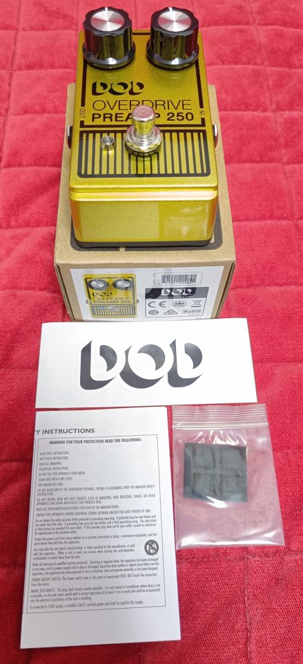 Pedal DOD overdrive preamp 250 dorado de segunda mano · Foto 2 de 8 · Zaragoza · 75 €