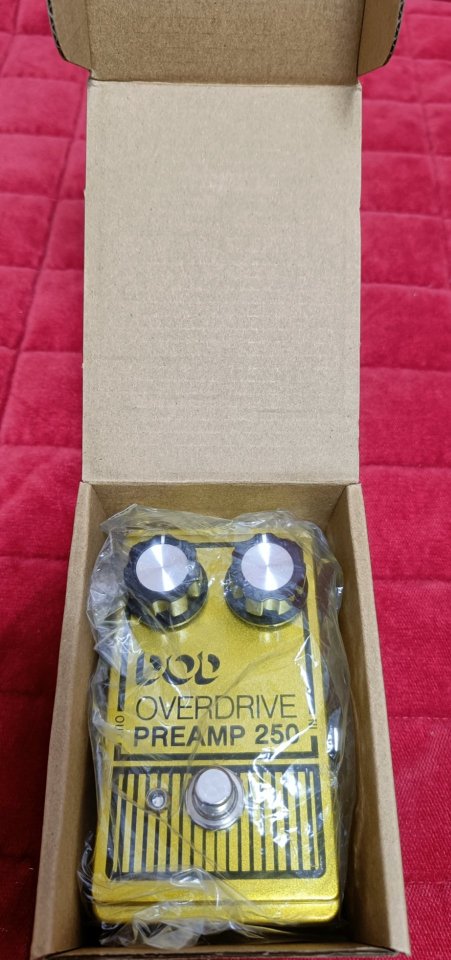 Pedal DOD overdrive preamp 250 dorado de segunda mano · Foto 6 de 8 · Zaragoza · 75 €