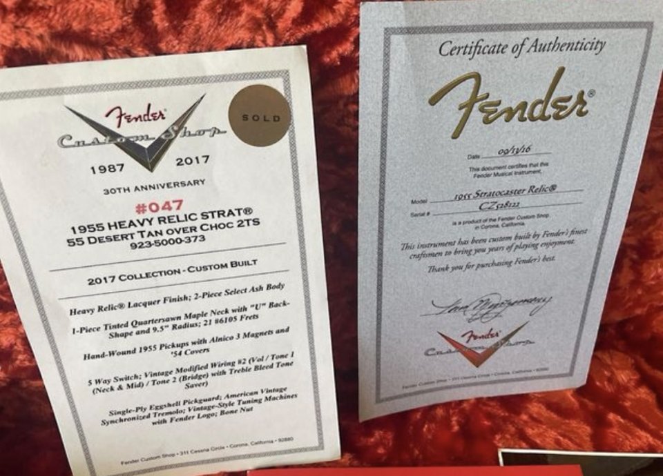 Fender custom Shop Strat relic 2107 de segunda mano · Foto 3 de 5 · Sevilla · 3500 €