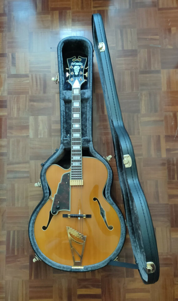 D’Angelico Excel EXL‑1 Amber para zurdo