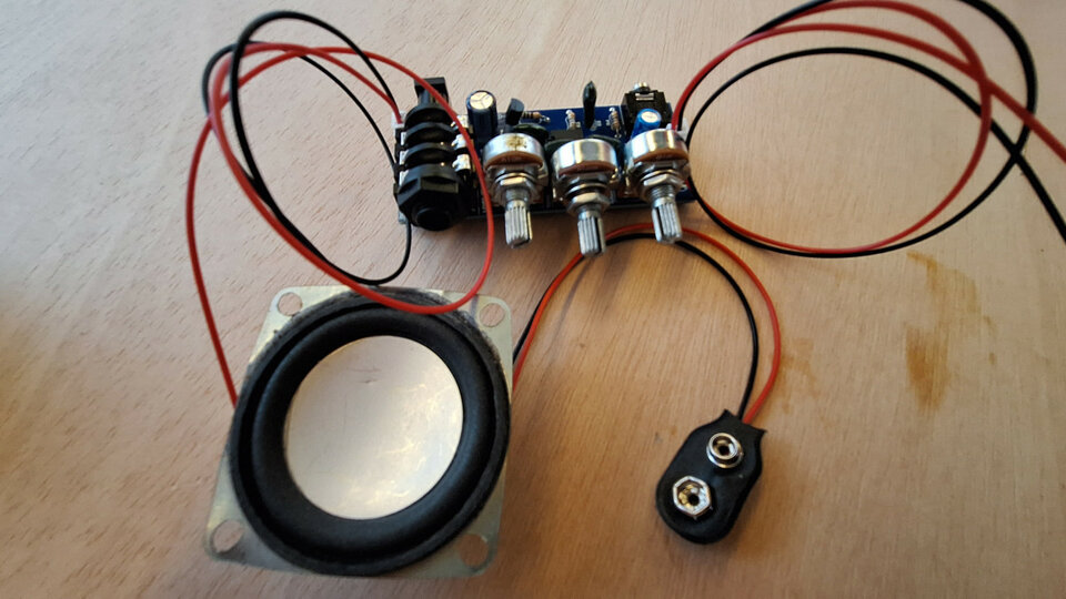 Diy mini amplificador guitarra