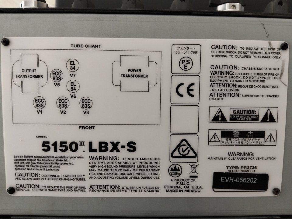 Cabezal EVH 5150 III LBX-S 15w (430€) de segunda mano · Foto 2 de 2 · Barcelona · 430 €