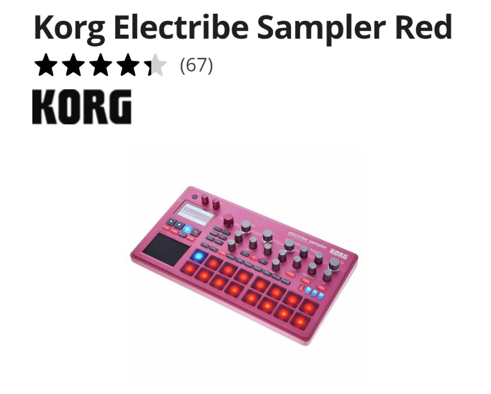 Korg Electribe Sampler red