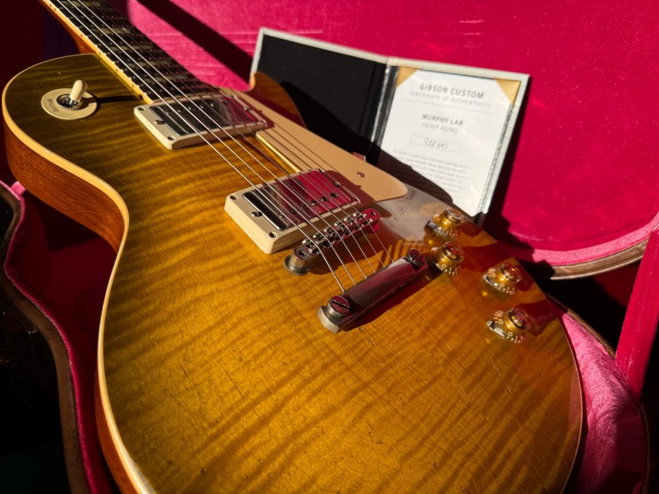 Gibson Les Paul 1959 Reissue Murphy Lab Heavy Aged en Green Lemon Fade de segunda mano · Foto 3 de 10 · Alicante · 7100 €