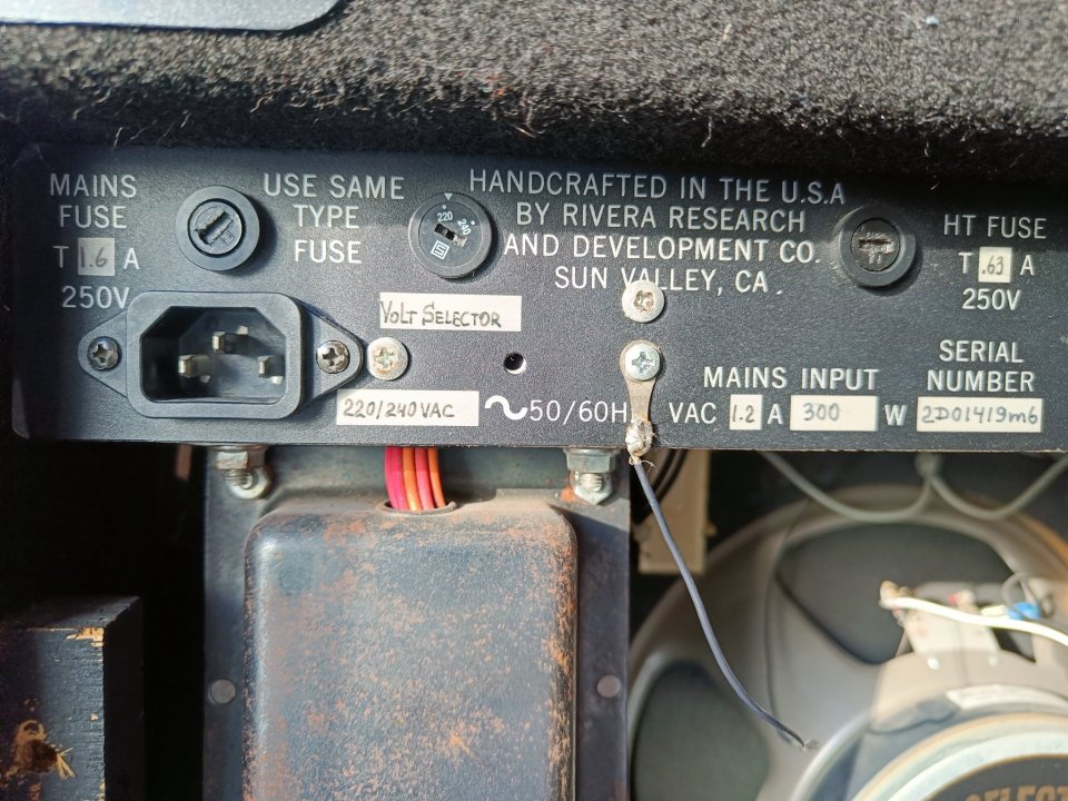 RIVERA M60 combo + footswitch de segunda mano · Foto 6 de 10 · Zaragoza · 750 €