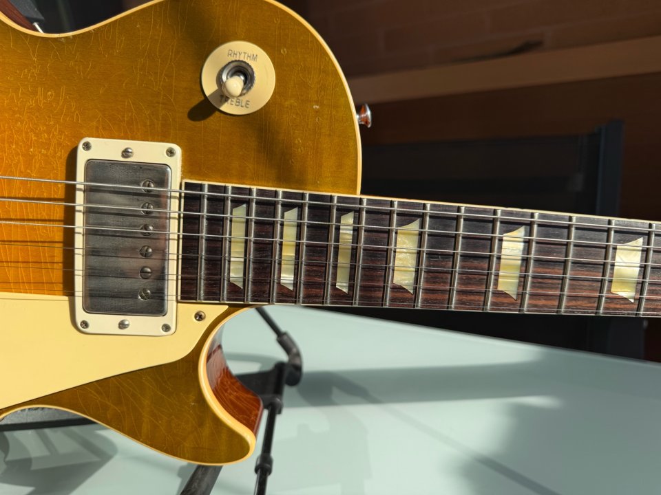 Gibson Les Paul 1959 Reissue Murphy Lab Heavy Aged en Green Lemon Fade de segunda mano · Foto 8 de 10 · Alicante · 7100 €