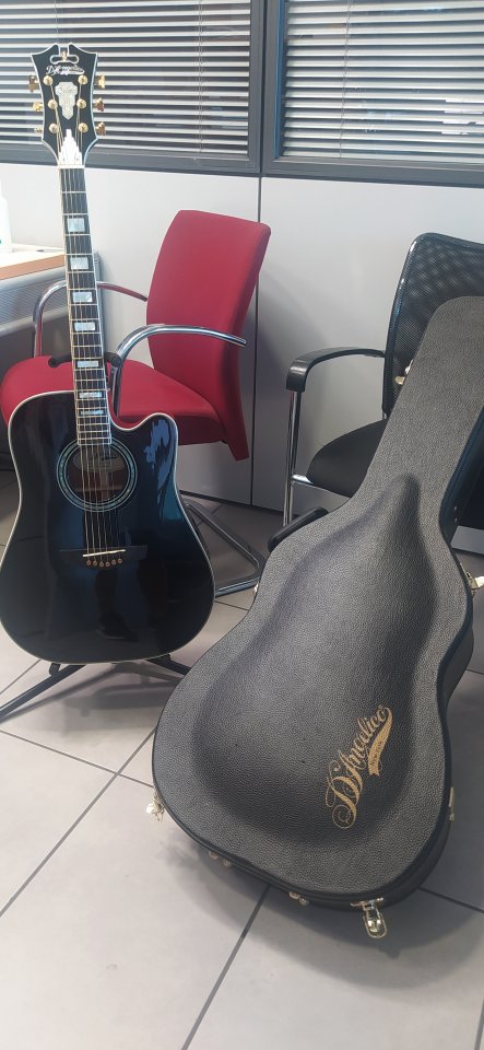 D´Angelico SD400 Excell Brooklyn Negra Acustica