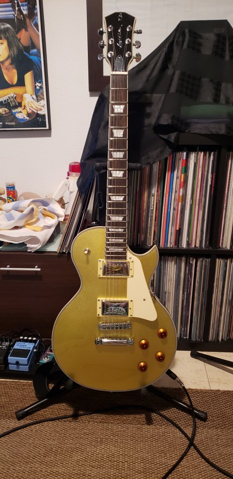 Guitarra Sire Larry Carlton L7 Goldtop (tipo Les Paul)