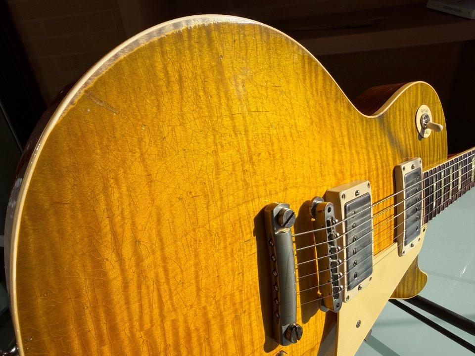 Gibson Les Paul 1959 Reissue Murphy Lab Heavy Aged en Green Lemon Fade de segunda mano · Foto 4 de 10 · Alicante · 7100 €
