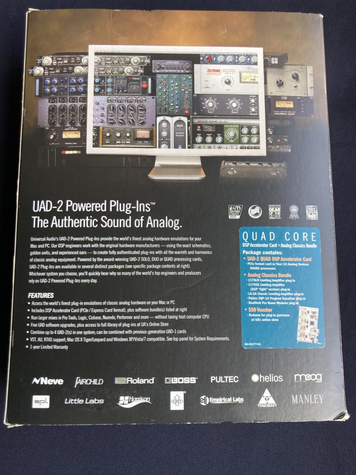 Universal Audio UAD-2 Quad Core PCIe de segunda mano · Foto 2 de 7 · Barcelona · 300 €