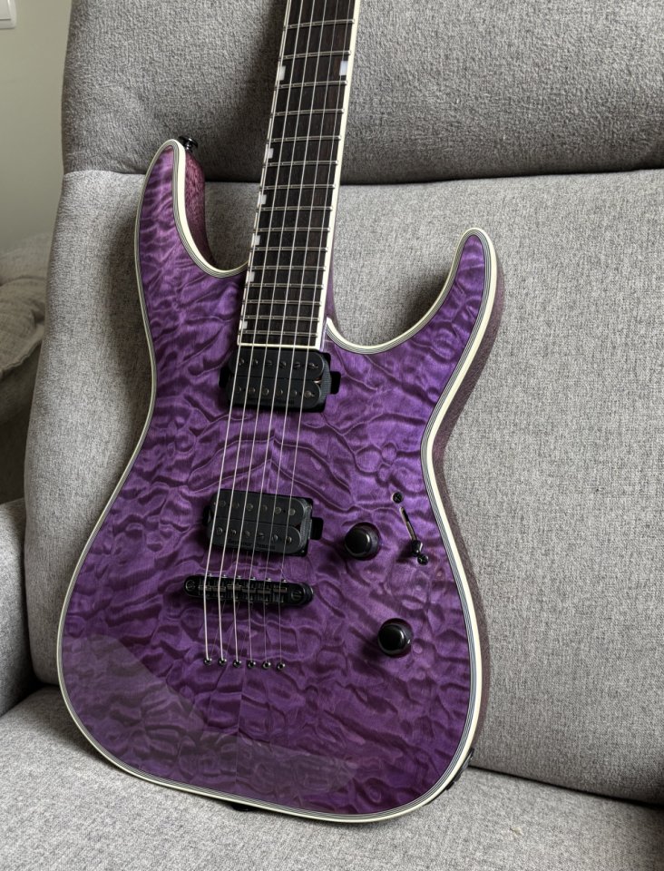 ESP LTD MH-1000 NT Deluxe See Thru Purple