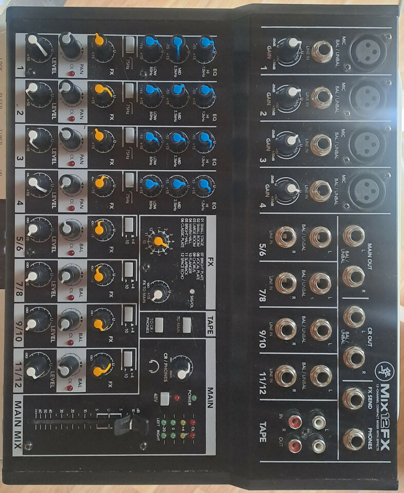 Mackie Mix12FX Mesa de Mezclas