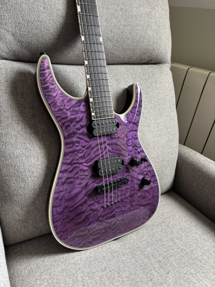 ESP LTD MH-1000 NT Deluxe See Thru Purple