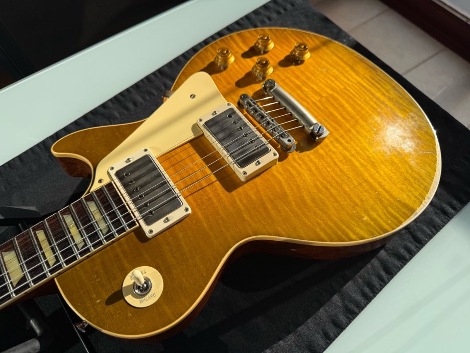 Gibson Les Paul 1959 Reissue Murphy Lab Heavy Aged en Green Lemon Fade de segunda mano · Foto 5 de 10 · Alicante · 7100 €