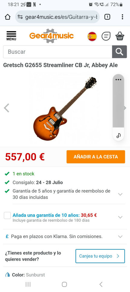 Guitarra Gretsch G2655
