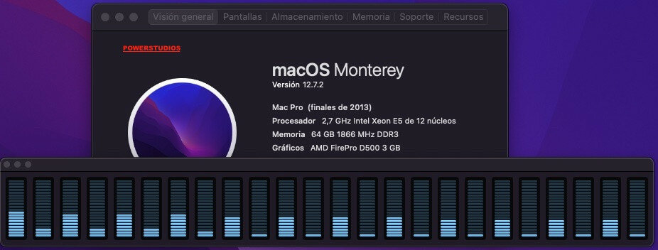 Oportunidad-Apple Mac Pro 6,1,12 cores/64gb ram/1tb ssd/D500 1 año garantía