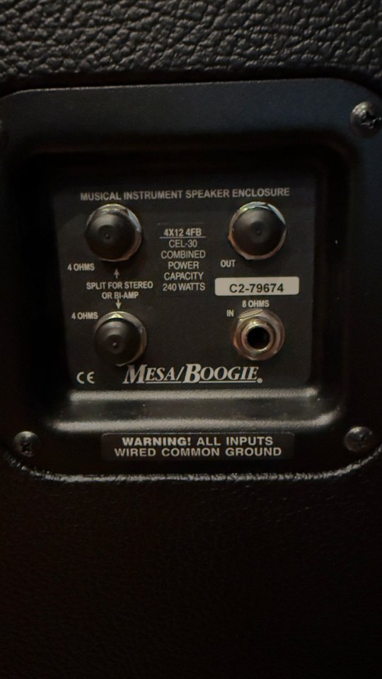 Pantalla Mesa Boogie 4x12" Traditional Recta