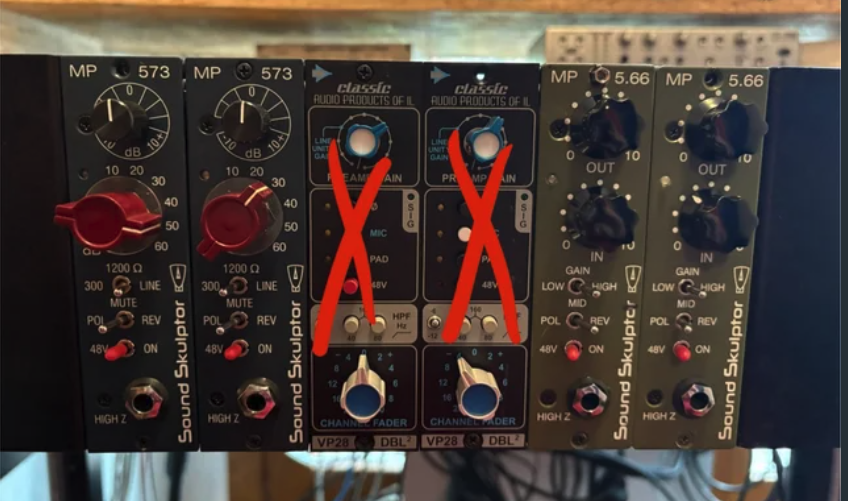 Rack BAE serie 500 y previos Sound Skulptor