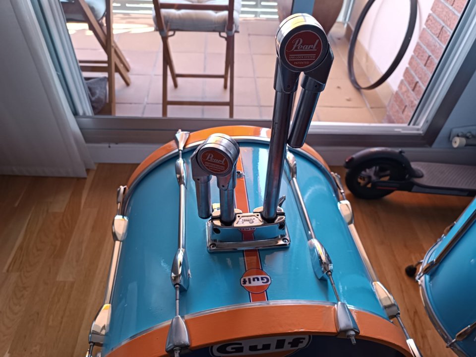 Bateria Pearl Export restaurada