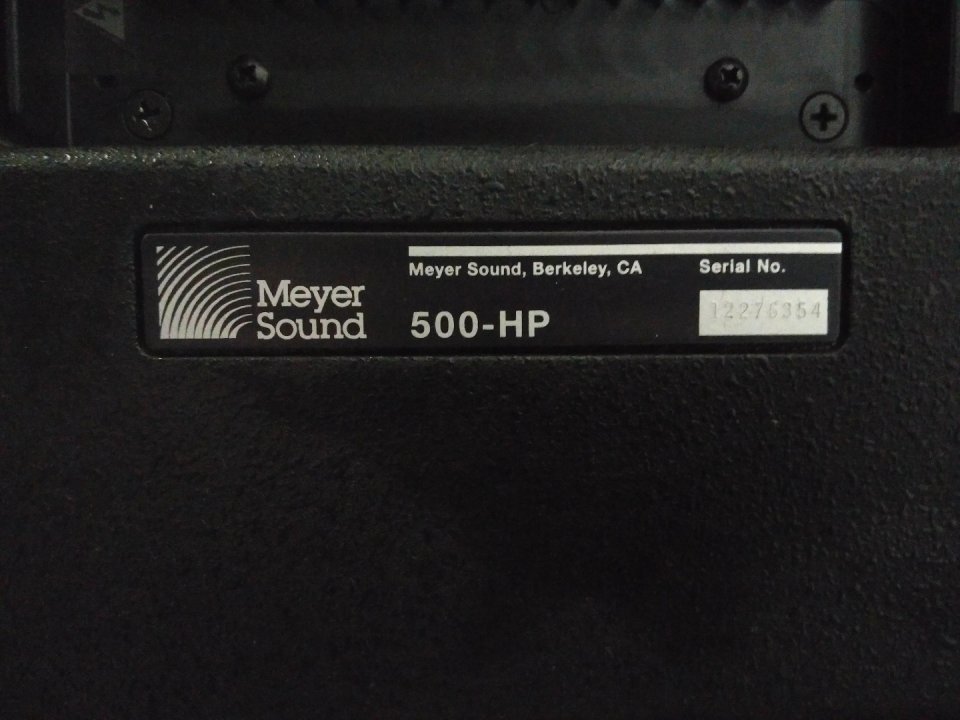 2 Meyer Sound 500HP sub de segunda mano · Foto 6 de 6 · Murcia · 4800 €