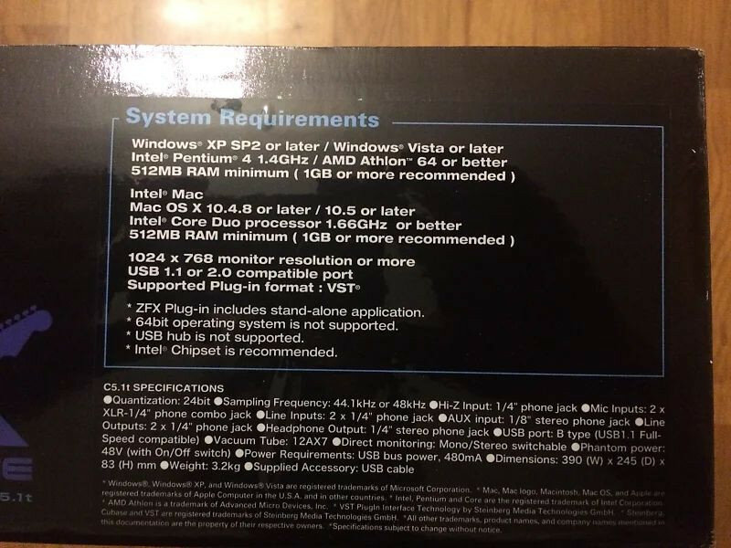 Zoom C5.1T USB Audio Interface