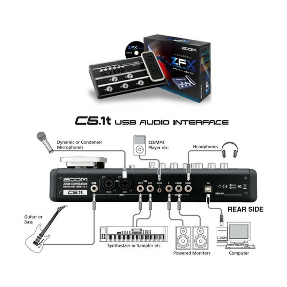 Zoom C5.1T USB Audio Interface