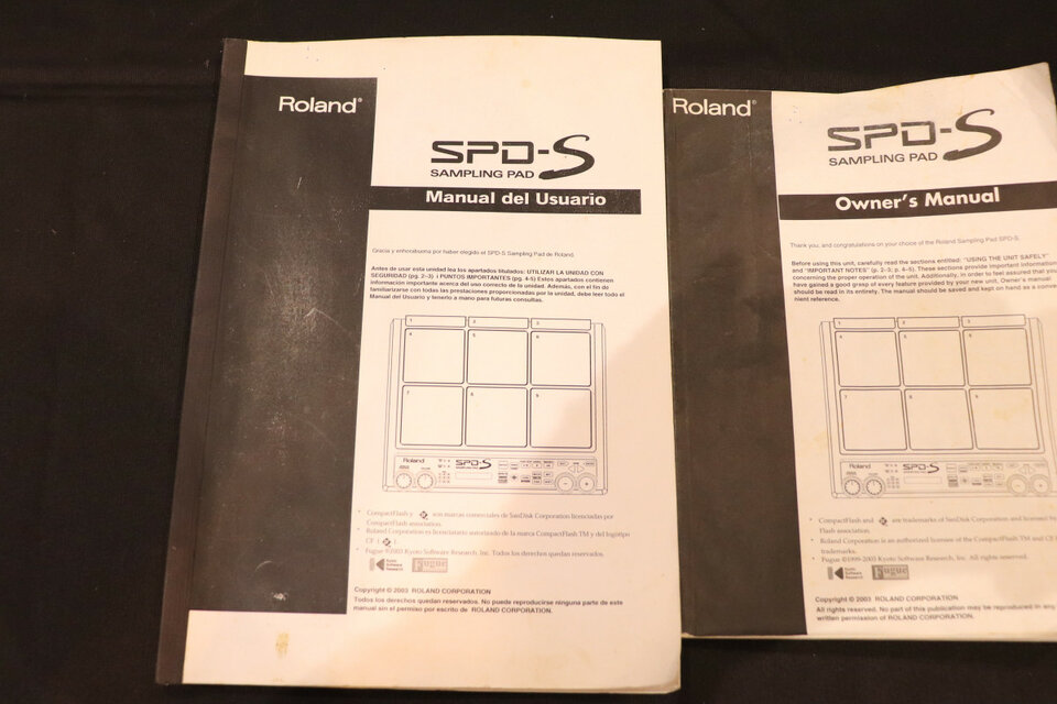 Roland SPD-S Manual en Castellano y otro en Inglés