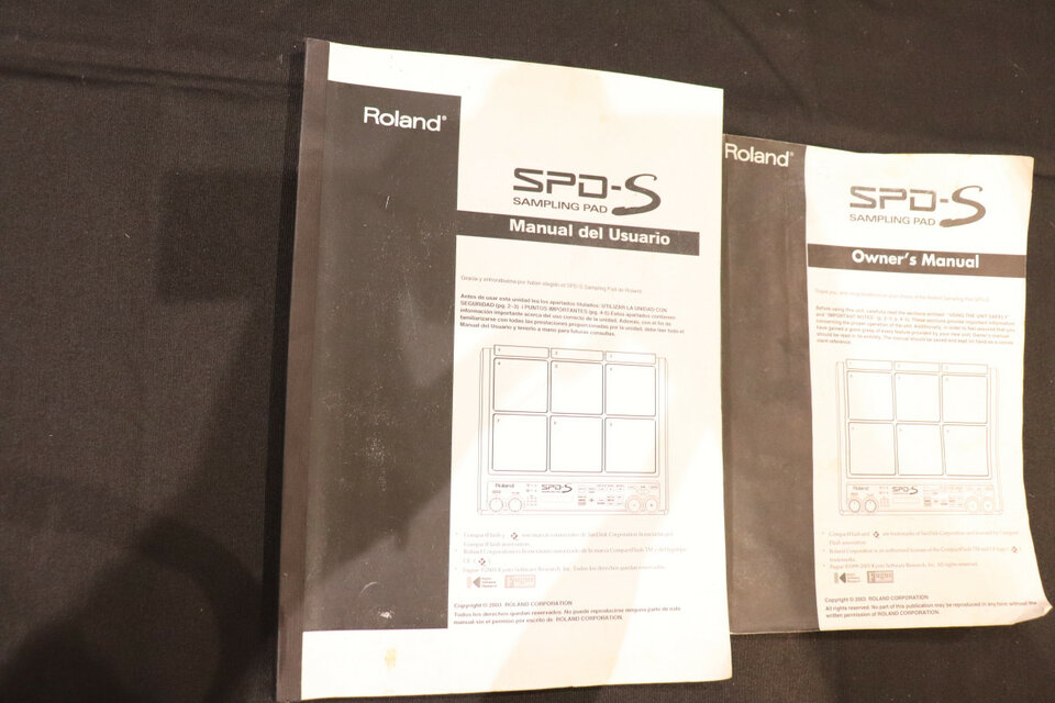 Roland SPD-S Manual en Castellano y otro en Inglés